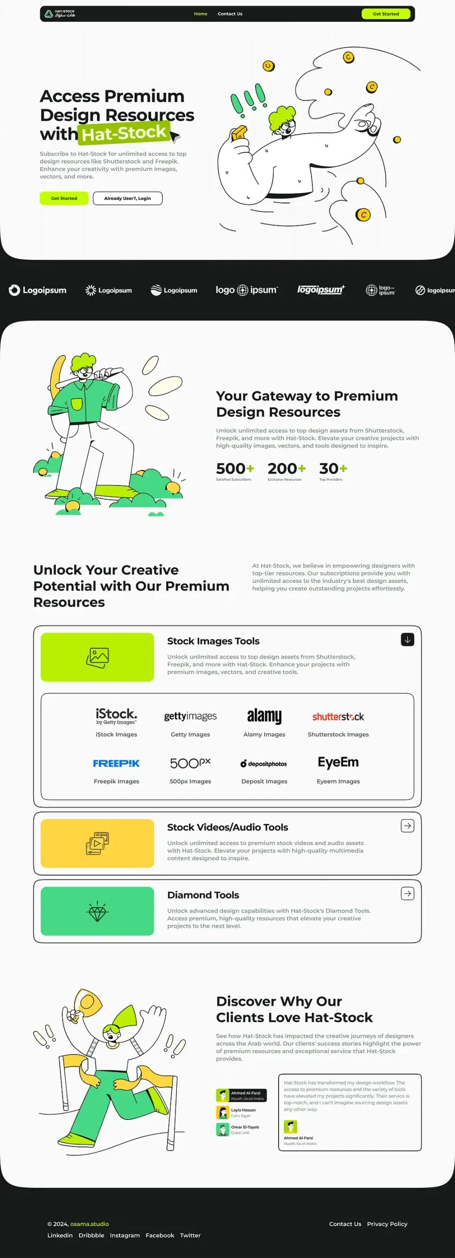 Hat-Stock Rebranding & Web Design UI/UX